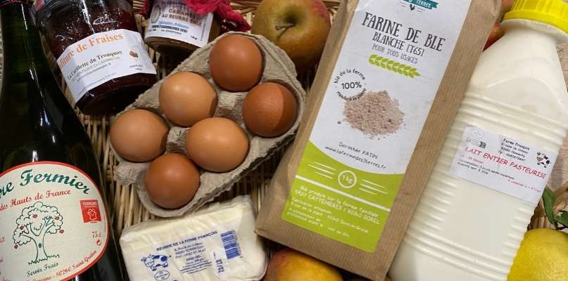 Nous nous sommes aux producteurs de la région ...